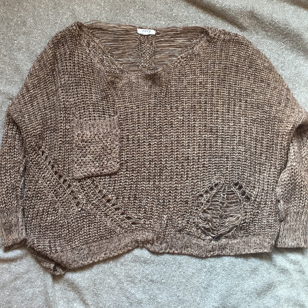 Brown sweater